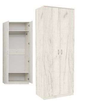 Шафа зі штангою та полицями. Шир 80 см. KM.8706 фото